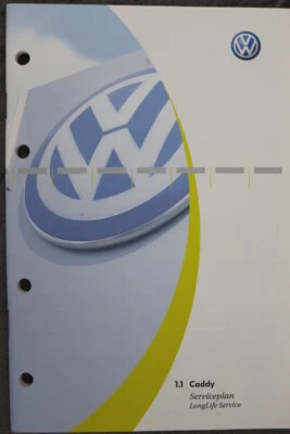 VW Caddy Serviceplan "1-2004" Ohne Einträge - Serviceheft  - Bild 1 von 4