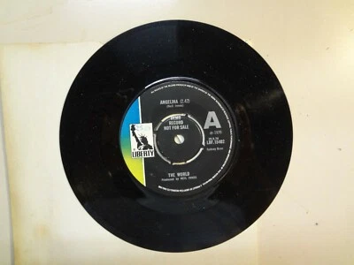 WORLD:(w/Members Of King Crimson)Angelina-Come Out Into The Open-U.K. 7" 70 Demo Foto 1 de 2