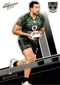 2012 NEW ZEALAND WARRIORS NRL Card BEN MATULINO - Bild 1 von 2