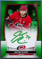 Jaccob Slavin Bowman Signature Green LE (cc#99) Topps NHL Skate digital card