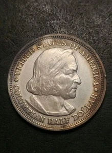 1893 ~ Columbian Expo 1st Commemorative Silver Half Dollar - Picture 1 of 2