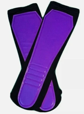 KICKPADS Equipo de Lucha Negro con Almohadilla Púrpura - MALLAS TRUNKS RODILLERAS NUEVAS Foto 1 de 4