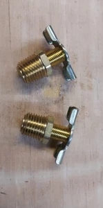 2 Stück 1/4" Luftkompressor Ablassventil, 1/4" NPT, Petcock Style - Bild 1 von 4