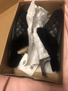 UGG Scuffette II Quilted Slippers (Women)-Size 10M Black- New 1121215 - Picture 1 of 11