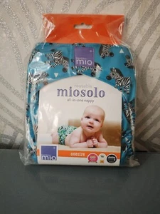 New Bambino Mio Miosolo Zebra Crossing all In One reusable cloth nappy Onesize - Picture 1 of 1