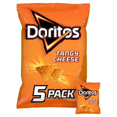Doritos Tangy Cheese Corn Chips  Multipacks 2 x 5 Pack - Image 1 of 3