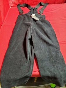 POLARTEC Classic 200 FLEECE BIB OVERALL SKI SNOW PANTS LINER LARGE SHORT TO REG - Picture 1 of 4