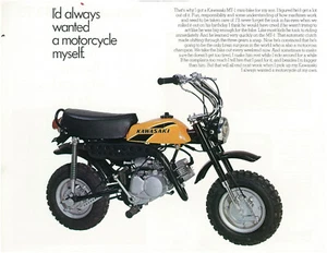 KAWASAKI Brochure KV75 1975 Sales Catalog Catalogue REPRO MT1 - Picture 1 of 2