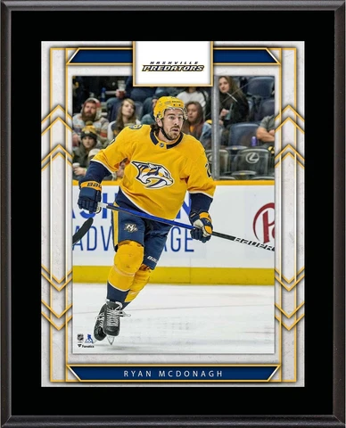 Ryan McDonagh Nashville Predators 10.5" x 13" Sublimated Player Plaque Cover