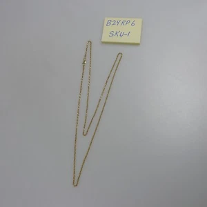 Chain 14KY Gold Rope , width 1.6 mm, 24" Long with Lobster Clasp. 6.8 gram - Picture 1 of 3