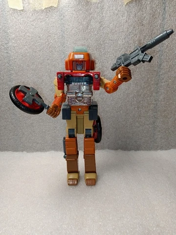 Transformers G1 Wreck Gar 1986 complete but  missing some decals box and book Cover