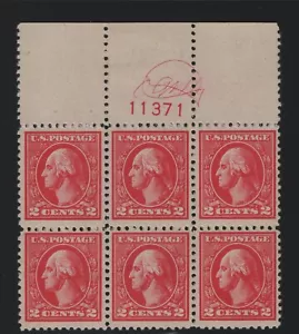 528 VF OG TOP lightly hinged plateblock with nice color cv $ 200 ! see pic ! - Picture 1 of 1