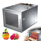 1000W Food Dehydrator 10 Tray 60L Meat Vegetable Fruit Dryer Machine w/12h Timer