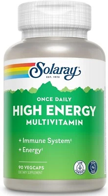 Multivitamínico de alta energía Solaray una vez al día 90 cápsulas Foto 1 de 2