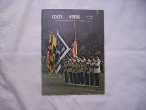 Football Program Baltimore Colts vs. San Francisco 49ers November 1, 1964 - Picture 1 of 3