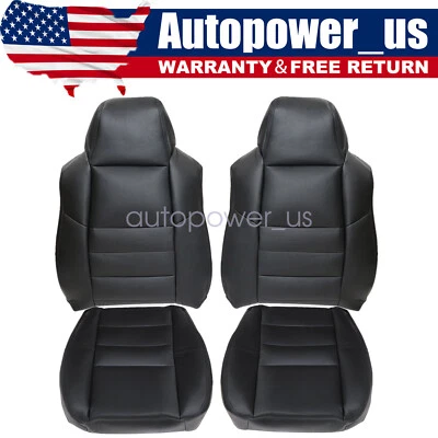 For 2002-2007 Ford F250 F350 Super Duty Lariat XLT Replacement Seat Cover Black - Image 1 of 4