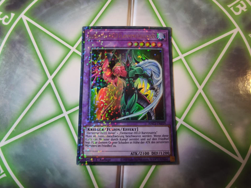Yu-Gi-Oh! Elementar-HELD Flammenflügelmann HAC1-DE019 1st DE NM Jaden Yuki - Bild 1 von 1