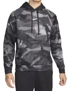 Gr. LGT - Nike Therma-FIT Herren AOP Camouflage Hoodie (Schwarz/Kokosmilch) DQ6949-010 - Bild 1 von 4
