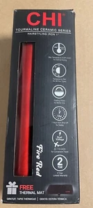 Chi Turmalin Keramik 1 Zoll Flacheisen | Feuerrot | Offene Box - Bild 1 von 2