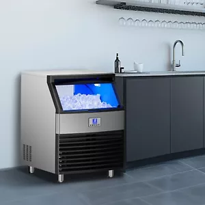Commercial Ice Maker 450LBS/24H Ice Machine with 120LBS Storage,Ice Maker - Picture 1 of 11