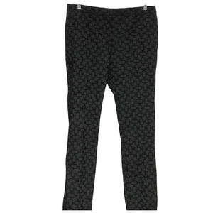 Ann Taylor Women's Black Geometric Embroidered Pants - Picture 1 of 4