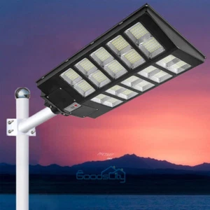 9900000000LM Commercial Solar Street Lights Outdoor Dusk to Dawn Super Bright - Picture 1 of 24