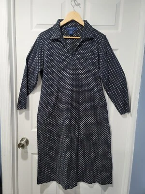 Camisón íntimo Cotton Charter Club L flores negras   Foto 1 de 4