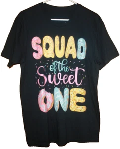 Squad Of The Sweet One 1st Birthday Donut Theme Sz M Unisex T-Shirt Atleisure - Picture 1 of 4