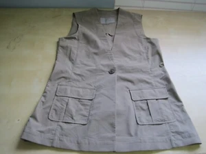 Anatomie Ashton Ladies Small Khaki 1 button Travel Vest NWT NEW - Picture 1 of 5