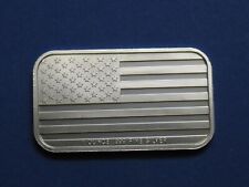 2002 Silver Towne Pledge of Allegiance-American Flag 1oz Silver Art Bar Lot-170