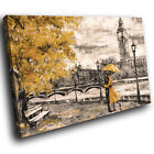 SC980 gelb London impressionistisch Landschaft Leinwand Kunst große Bilddrucke