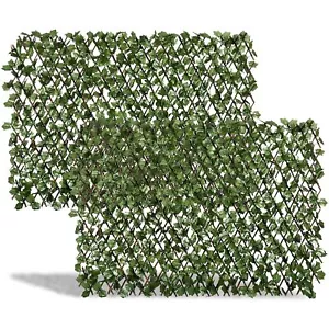 DOEWORKS Expandable Fence Privacy Screen for Balcony Patio Outdoor, Faux Ivy ... - Picture 1 of 9