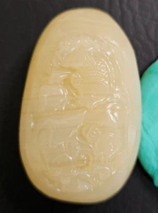 HeTian Jade Hand Carved Extra LARGE Pendant Sculpture No Cert - Picture 1 of 2
