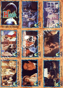 JUEGO COMPLETO DE TARJETAS BASE Y PEGATINAS HOOK THE MOVIE 1992 TOPPS 99+11 - Imagen 1 de 2