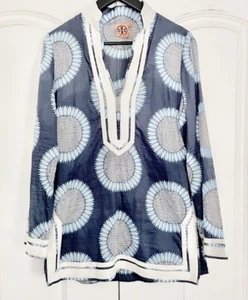 Tory Burch Sunflower Tunic Size 4 - Picture 1 of 9