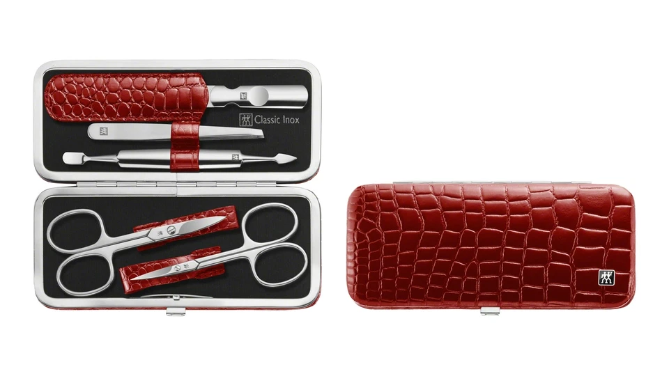 ZWILLING  Classic Inox Rahmen-Etui, Manicure Etui Nagelpflegeset rot 5-tlg. - Bild 1 von 1
