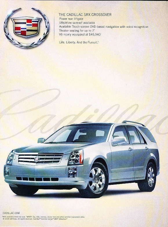 Cadillac SRX 2006 - plateado - anuncio clásico A50-B Foto 1 de 1