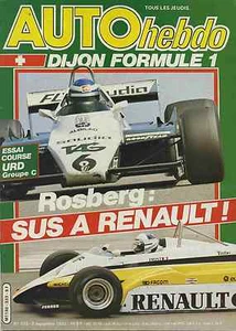 AUTO HEBDO n°333 02/09/1982 GP SUISSE 1000 LACS BMW URD GrC - Imagen 1 de 1