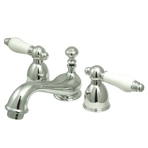 Kingston Brass KS3951PL Restoration Mini-Widespread Bathroom Faucet, Polished... - Picture 1 of 1