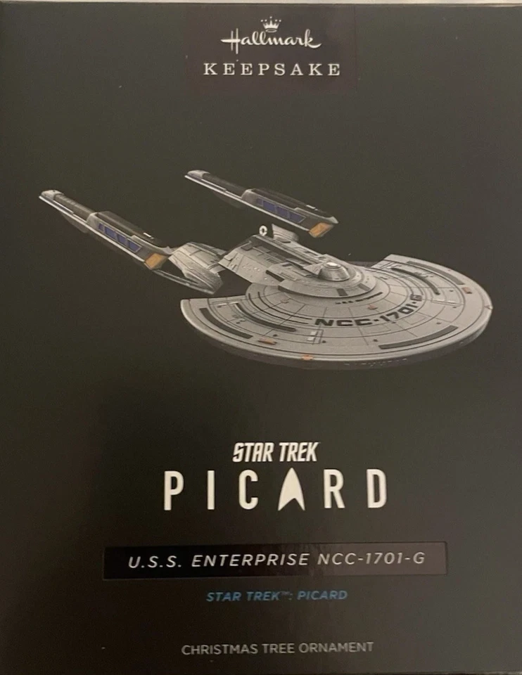 SDCC NYCC 2025 HALLMARK STAR TREK PICARD U.S.S ENTERPRISE ORNAMENT In Hand - Image 1 of 1