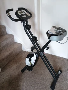 Ultrasport F-Bike Heavy, Folding Exercise Bike, LCD Display, Hand Pulse Sensors, - Picture 1 of 14