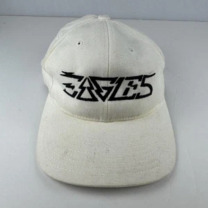 Vintage Eagles Band Logo Hat Cap White Black Embroidered Rock Concert Merch - Picture 1 of 6