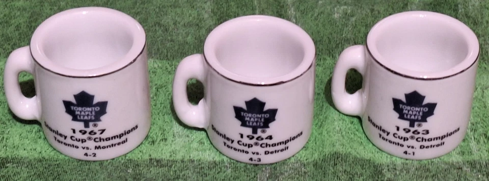 Toronto Maple Leafs NHL Gumball Lote de 3 Mini Tazas Campeón Copa Stanley Foto 1 de 1