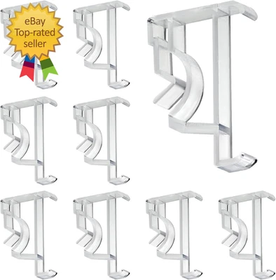 2 Inch Valance Clips for Levolor Blinds - Replacement Plastic Hidden Window Clip - Image 1 of 4