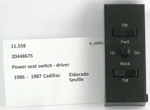 1986-1987 Cadillac Eldorado Seville NOS driver seat switch 20448675 - Picture 1 of 4
