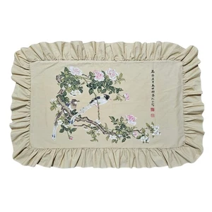 Vtg SPRINGMAID Wondercale ASIAN SONGBIRDS MOMA Pillow Sham HTF - Picture 1 of 16