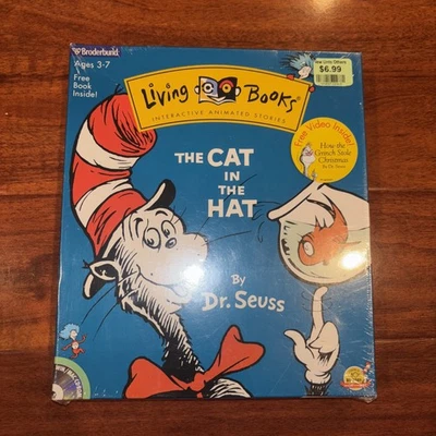 BRAND NEW Living Books The Cat in the Hat Dr. Seuss PC CD-ROM Box Set FREE SHIP - Image 1 of 4