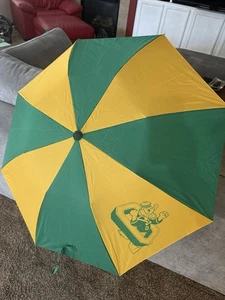 Oregon Ducks 42" Personal Umbrella - Forest Green + Yellow - Big O + Duck Logo!! - Picture 1 of 5