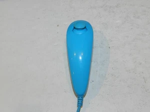 Nintendo OEM Genuine Blue Nunchuck Controller For Wii / Wii U Gamepad - Picture 1 of 2
