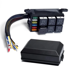 Caja de fusibles de relé de 12 V caja de relé precableada 12 V automotriz con 5 relés de 5 pines 1 p... - Imagen 1 de 7